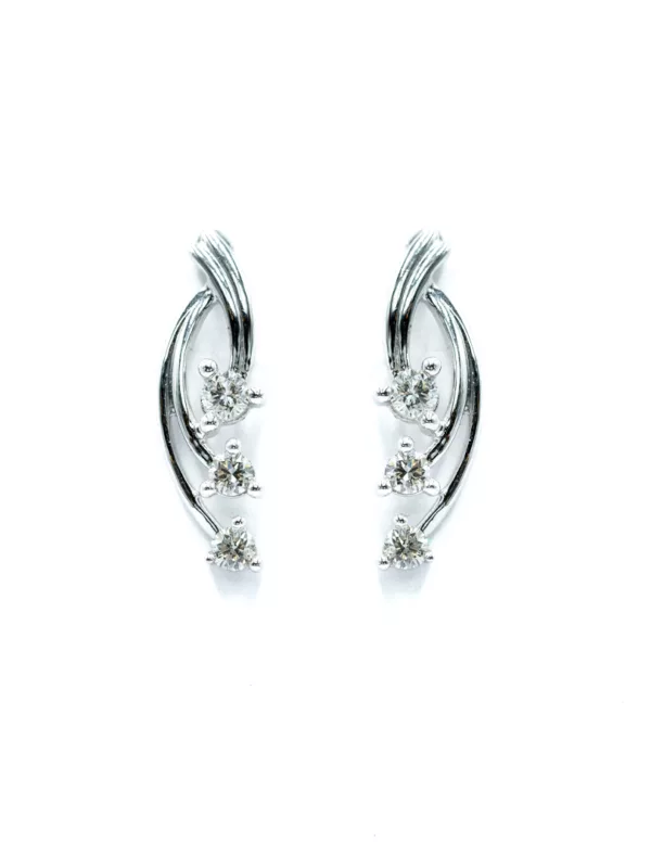 Earrings - White Gold - Diamond