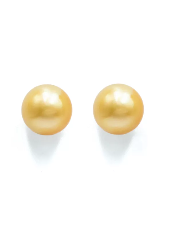 Earrings - Golden Pearls