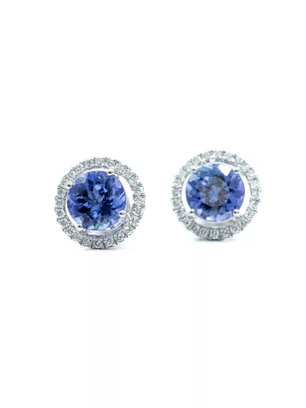 Earrings - Blue Tanzanite