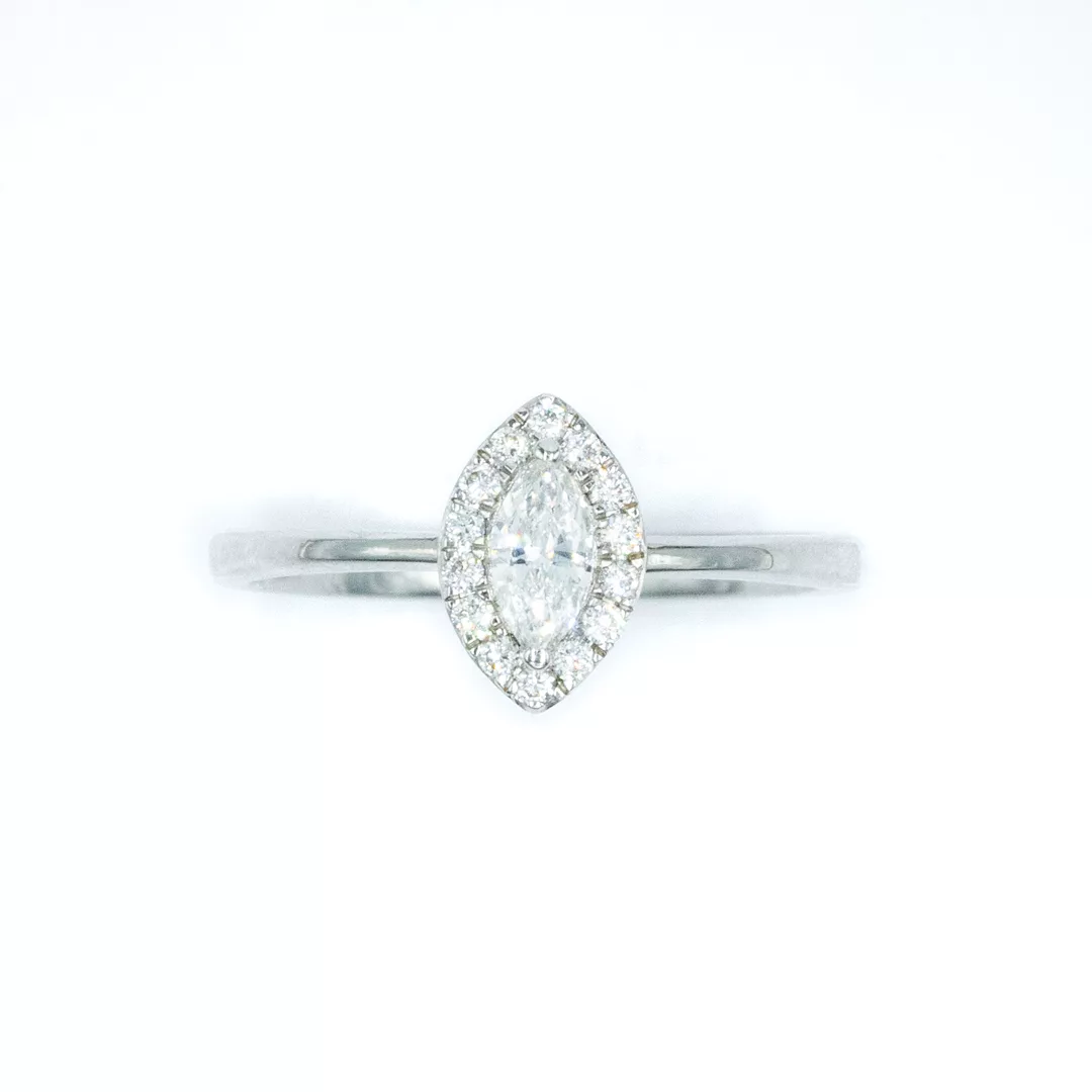 Ring - White Gold with Diamonds