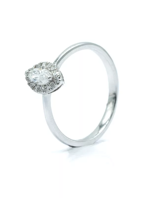 Ring - White Gold with Diamonds