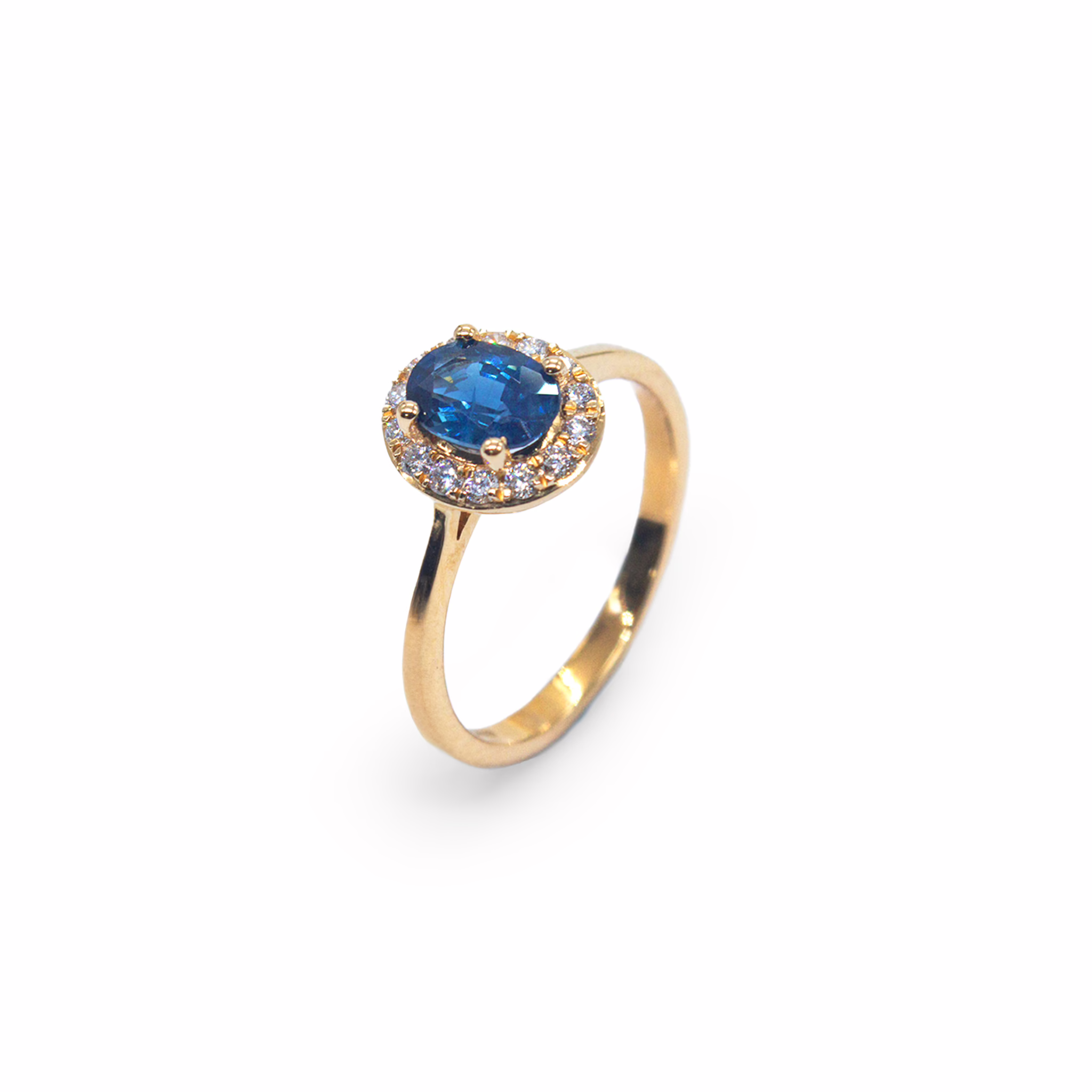 Ring-Eternal Blue Sapphire in Yellow Gold