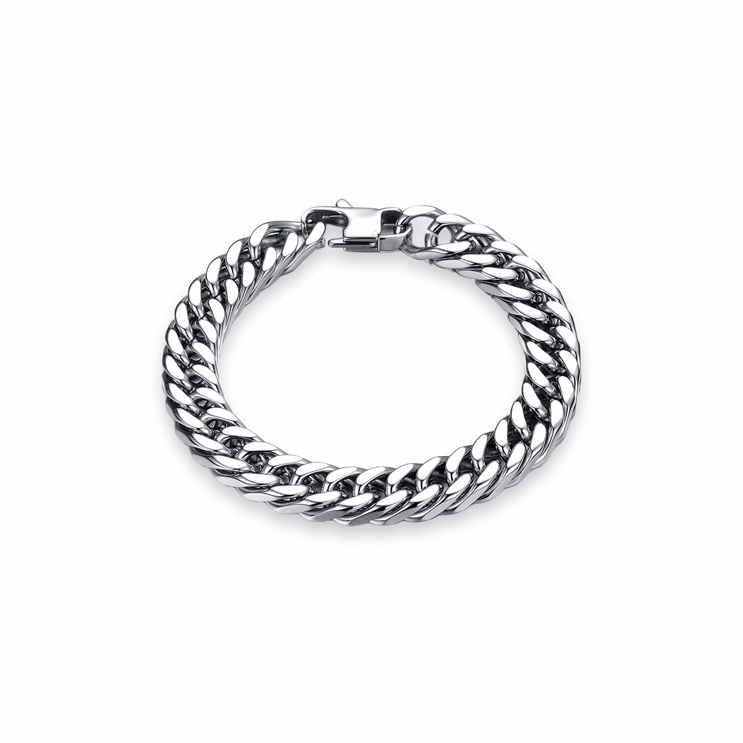 Bracelet-Steel Chrome Cuban