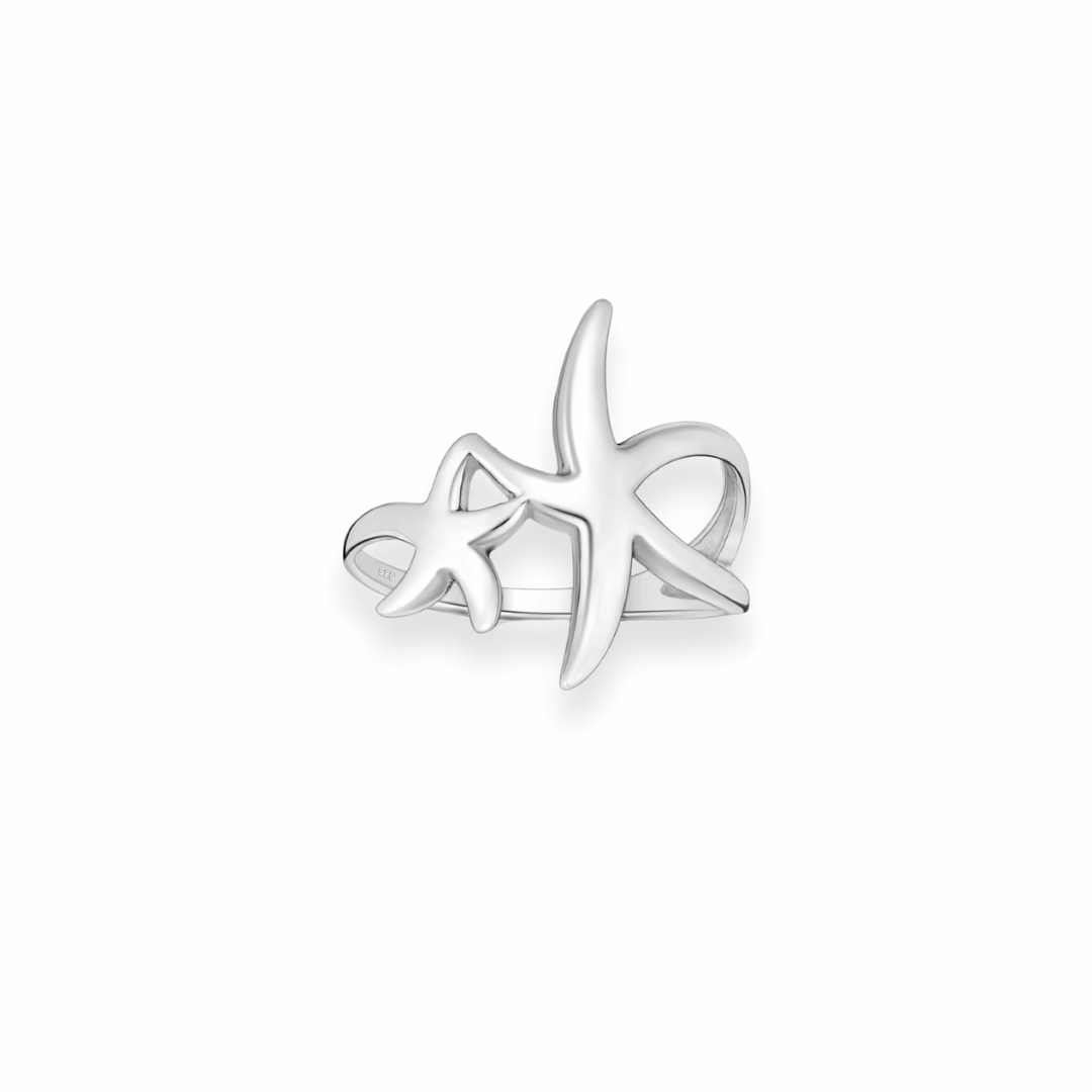 Ring-Silver Starfish